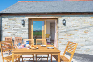 Slate patio