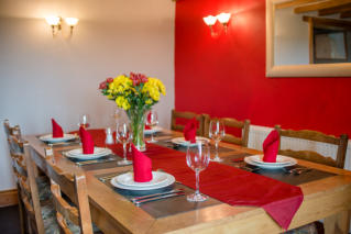 Contemporary furnishings.